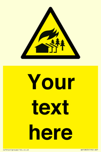 Custom Warning: Large scale fire zone